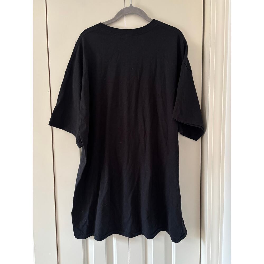 Gildan Heavy Cotton Dino Graphic T Shirt Black Size 2XL Short Sleeve Casual Tee - Picture 6 of 6